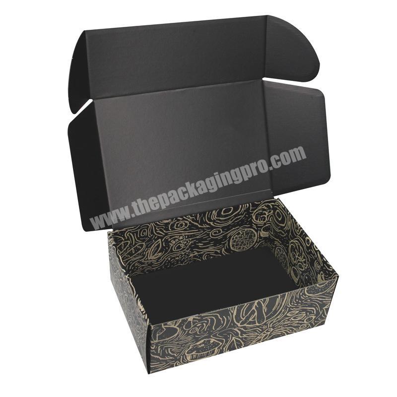 New Style Corrugated Shipping Mailing Boxes Custom Processing Accessories Paper Mailer box Small Black Mailers