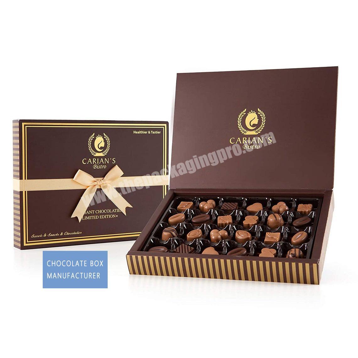BK06B Manufacturer Custom Square Hard Luxury Private Label Small Chocolate Box Paper Packaging For Gift Product