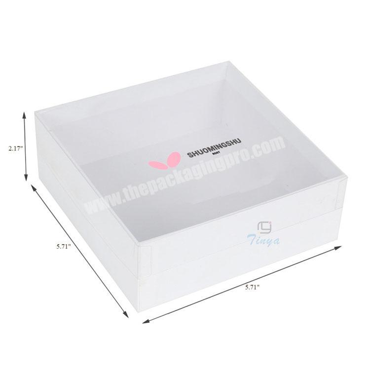 Baby shoe packaging clear lid gift box