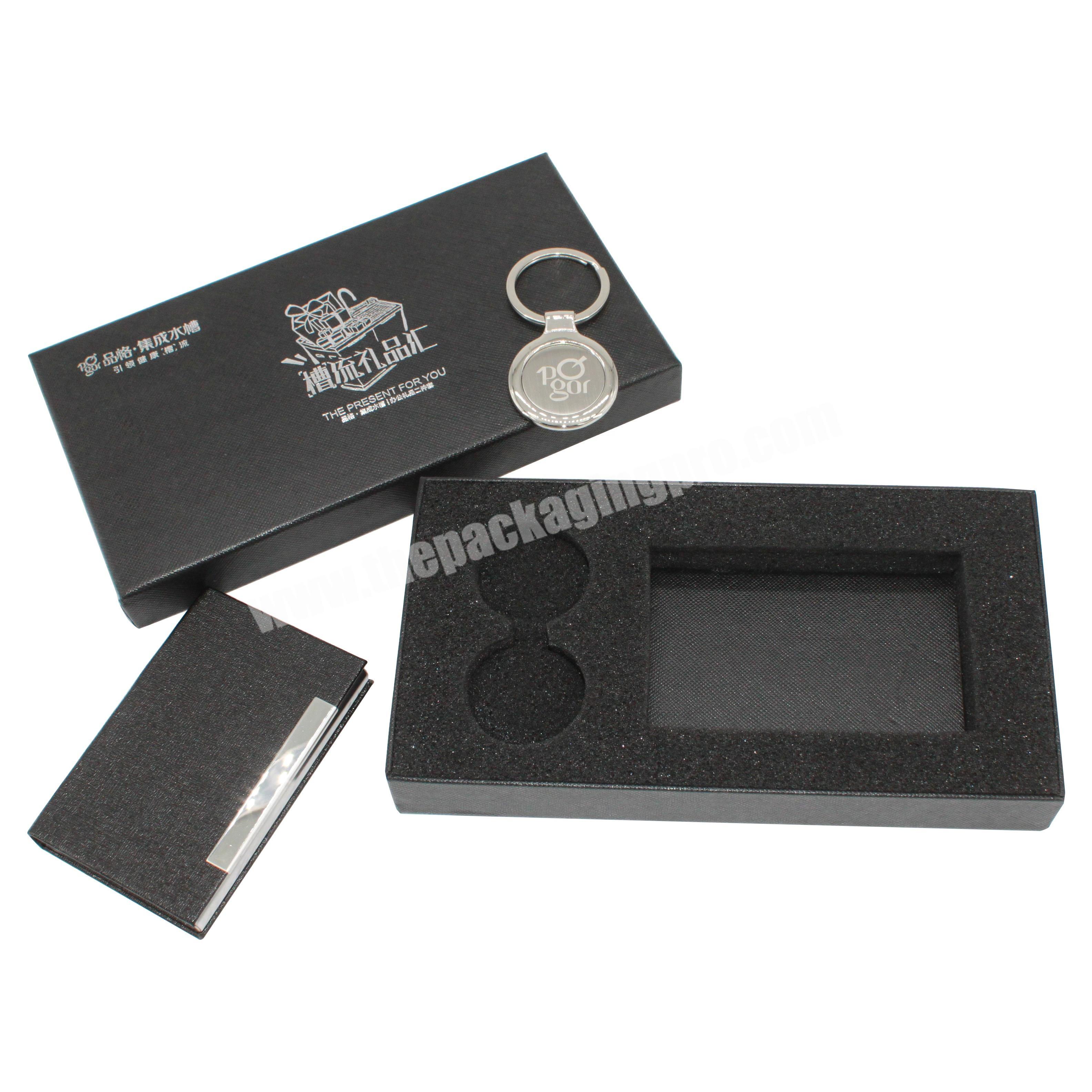 Biodegradable Recyclable Rectangular Black Packaging Luxury Wholesale Gift Boxes