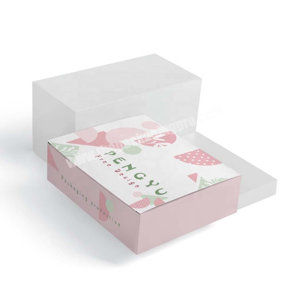 China Manufacturer Custom Luxury White Pink Craft Printed Food Packing Box