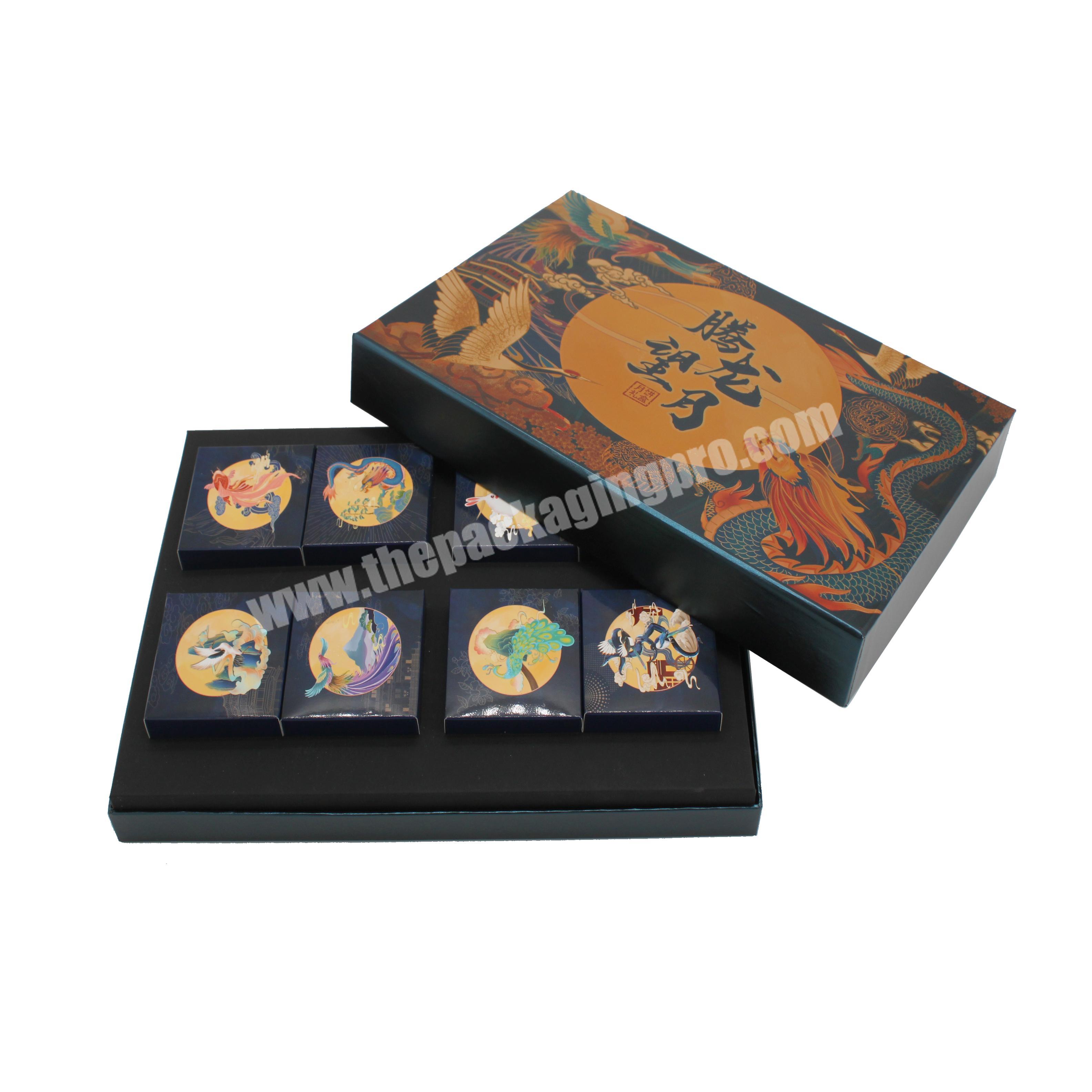 Chinese manufacturer custom printed luxury packaging box for mooncake pastry perfume