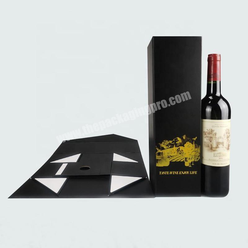 Custom Black Sublimation Vodka Macallan Whisky Glass Box Inventory Brandy Wine Bottle Packaging Box