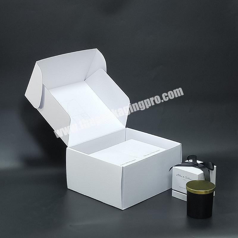 Custom Logo Luxury Elegant Whit Shipping Box For Candle