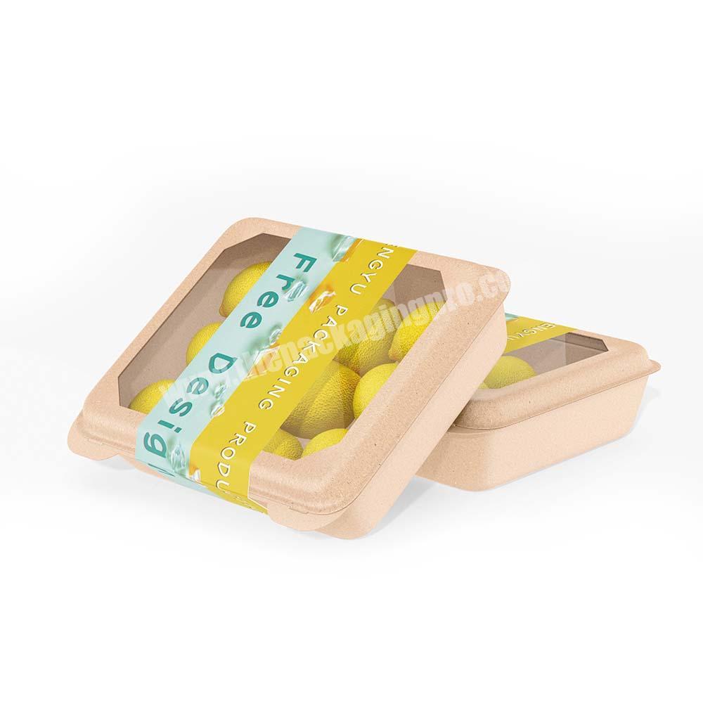 Custom Cake Paper Boxes Cardboard And Plastic Window Facing Kraft Food Packaging Box