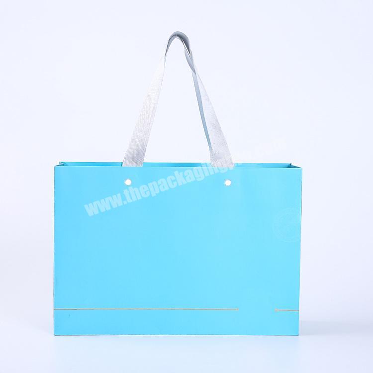 Custom Cardboard Eco Friendly High Level Logo Boutique Shopping Gift Paper Bag
