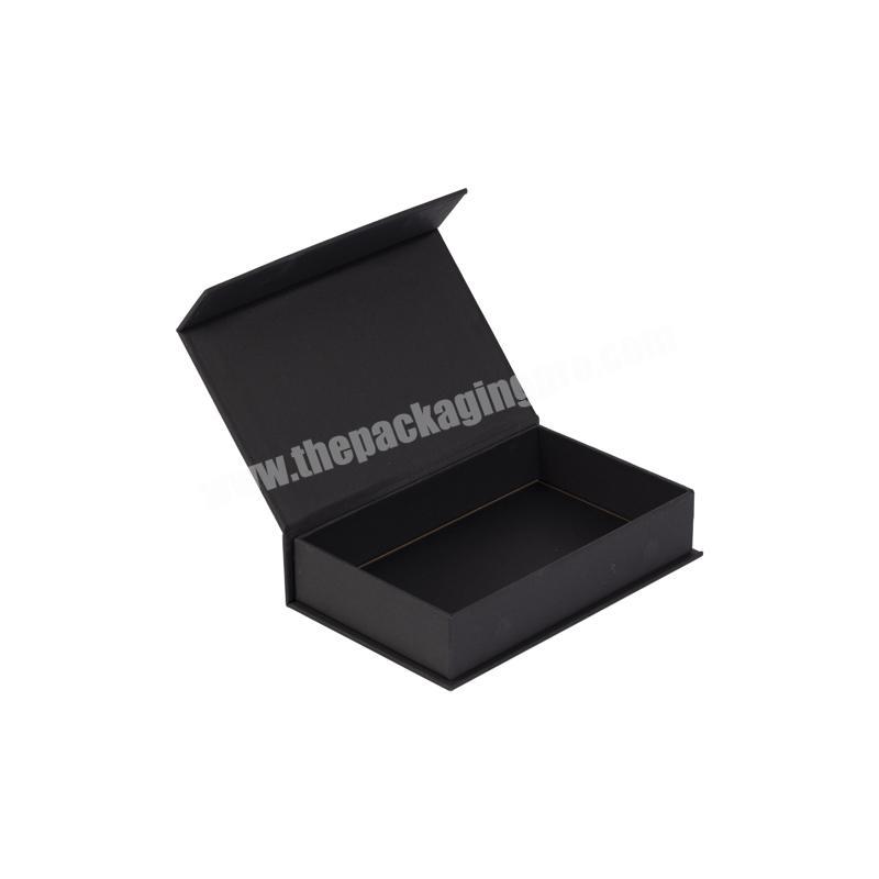 Custom Design Printing Packaging Magnet Paper Box Black Matte Hard Luxury Magnetic Cosmetic Gift Paperboard Boxes