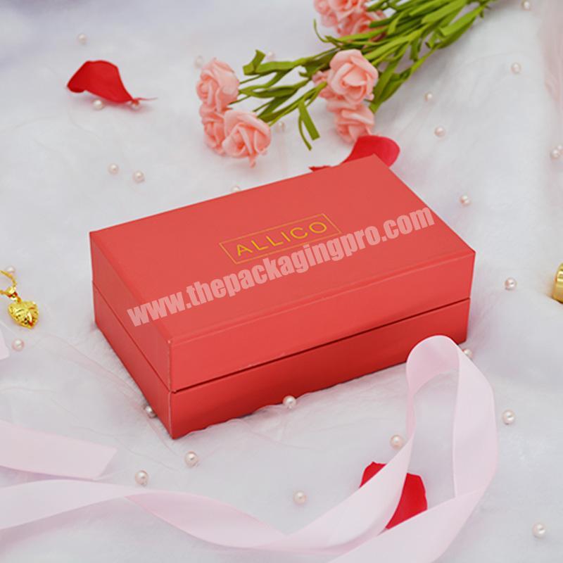 Custom Large Jewelry Packaging Velvet Gift Box Magnetic Closure Box Cardboard Paper