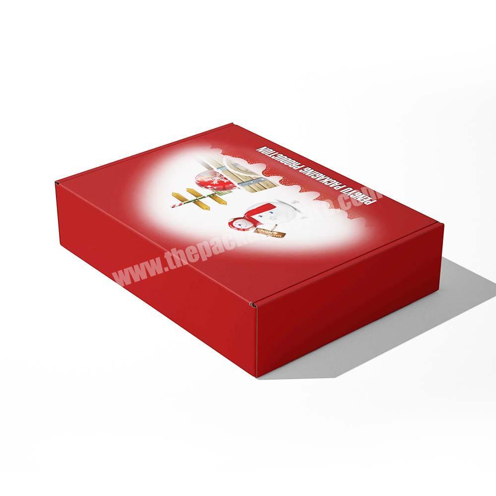 Custom Logo Cartons Shipping Mailer Box Cosmetic Set Mailing Gift Corrugated Packaging Christmas Paper Boxes