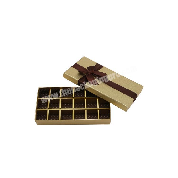 Custom Logo Golden Luxury Empty Gift Box Boxes for Chocolate