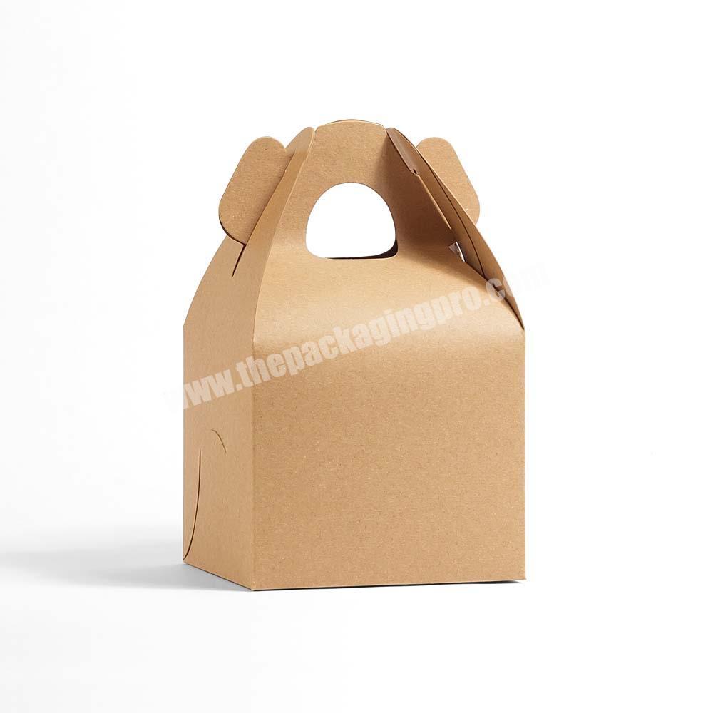 Custom Logo Lid And Base Box Square Food Boxes Recyclable Kraft Paper Boxes