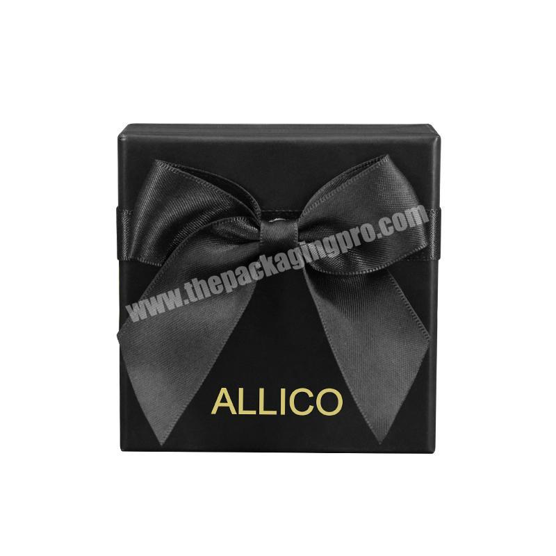 Custom Logo Paper Box Lid And Base  Drawer Gift Box for Packaging with Ribbon Box