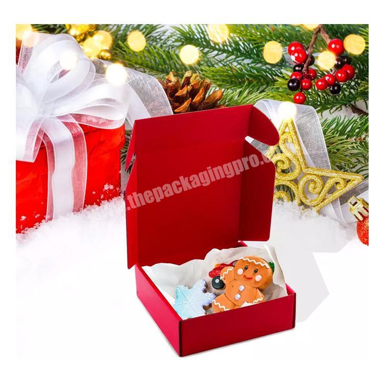 Custom Luxury Design Eco Friendly Corrugated Clothing Cosmetic Jewelry Christmas Gift Packaging Shipping Mailing Paper Box
