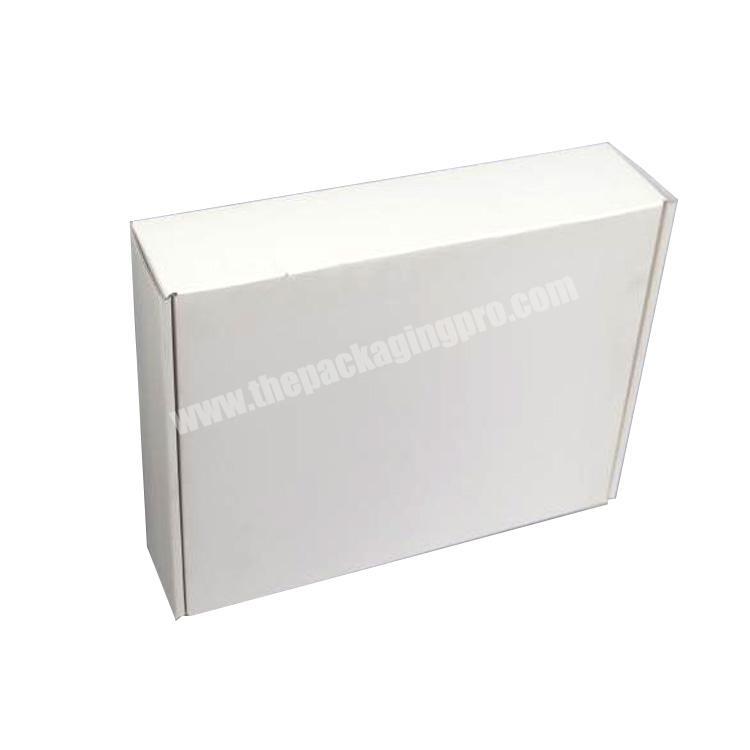 Custom Printed Flute E-Commerce Packaging Box White Tab Locking Literature Mailer Box