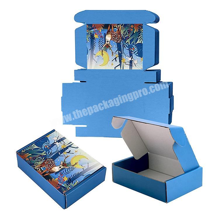 Custom design logo luxury printing shipping packing kraft paper boxes for kids gift packaging