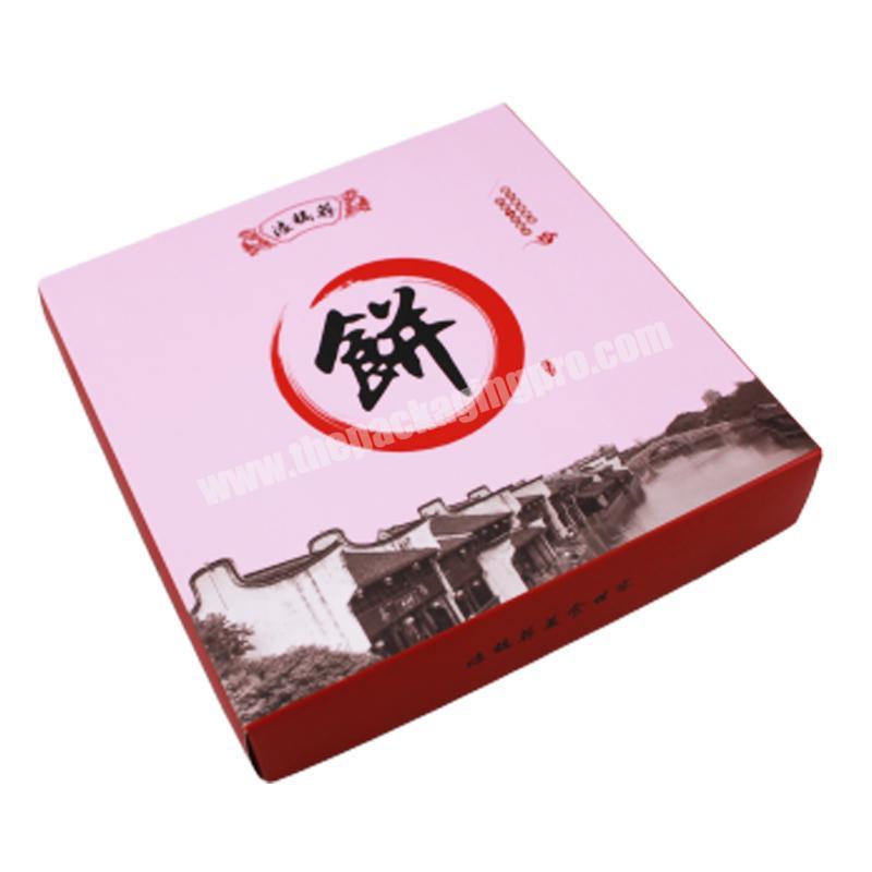 Custom logo exquisite food snack desserts gift packaging box