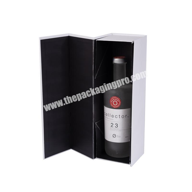 Custom Luxury Cardboard Wine Magnetic Bottle Packaging Whiskey Champagne Wine Gift Box