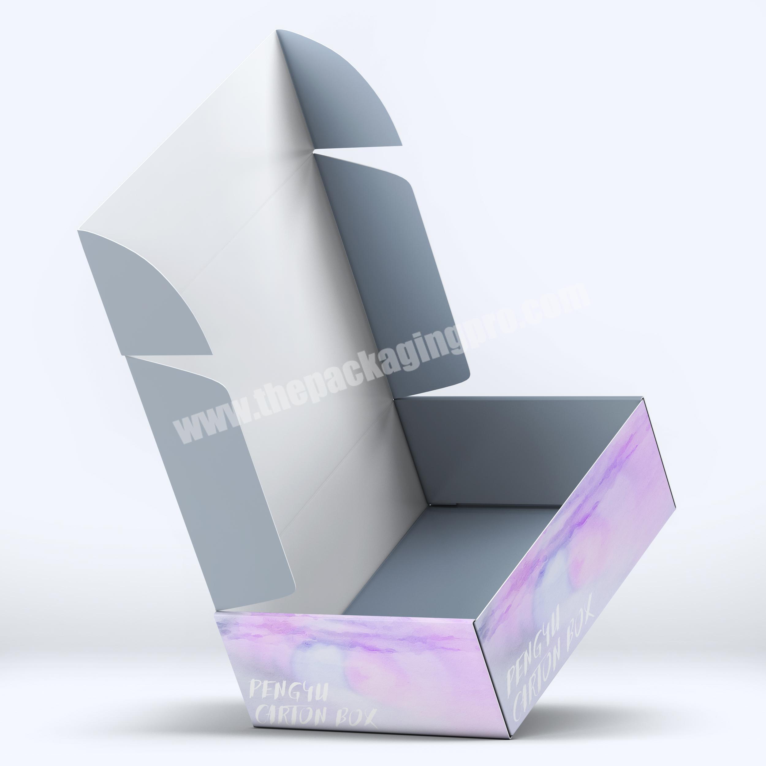 Custom logo packaging box amazon branded packing pink mailer box shipping box