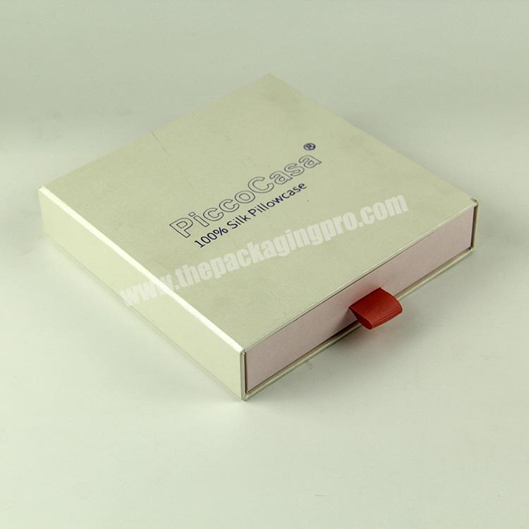 Custom logo pink cardboard drawer box Chinese pink jewelry packaging box