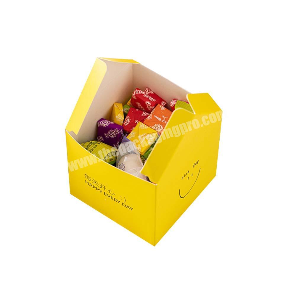 Custom logo printed emballage biscuit pet cake box emballages pour macarons