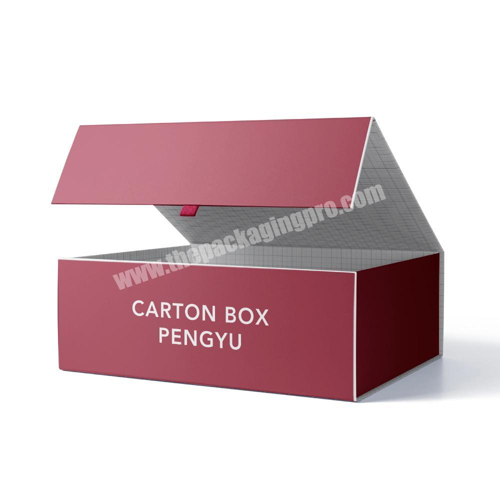 Customized Logo Luxury Design Foil Gift Magnetic Cosmetic Paper Packaging Box