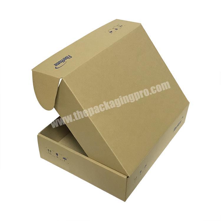Eco-Friendly Plain Kraft Paper Cartons Corrugated Box Packaging Box