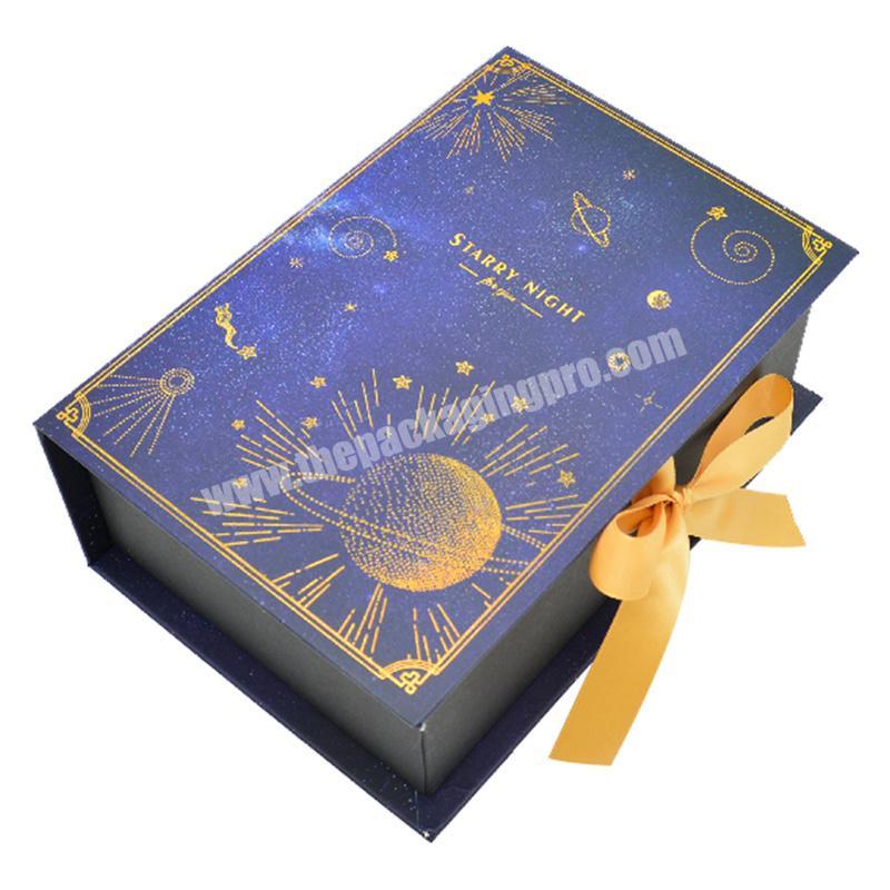 Factory Custom Luxury Packaging Paper Box with Gold Printing Magnetic Closure