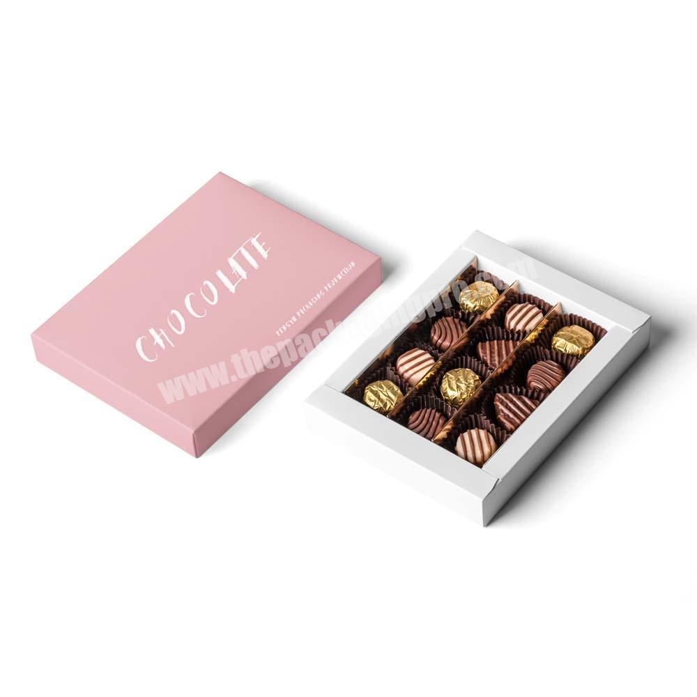 Factory Customized Logo High Quality Gold Cardboard Chocolate Gift Packaging Box