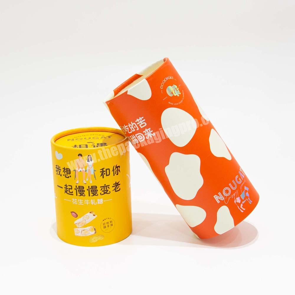 Factory High Quality Recycled Materials Custom Craft Round Gift Tea Packaging Paper Tube Boxes