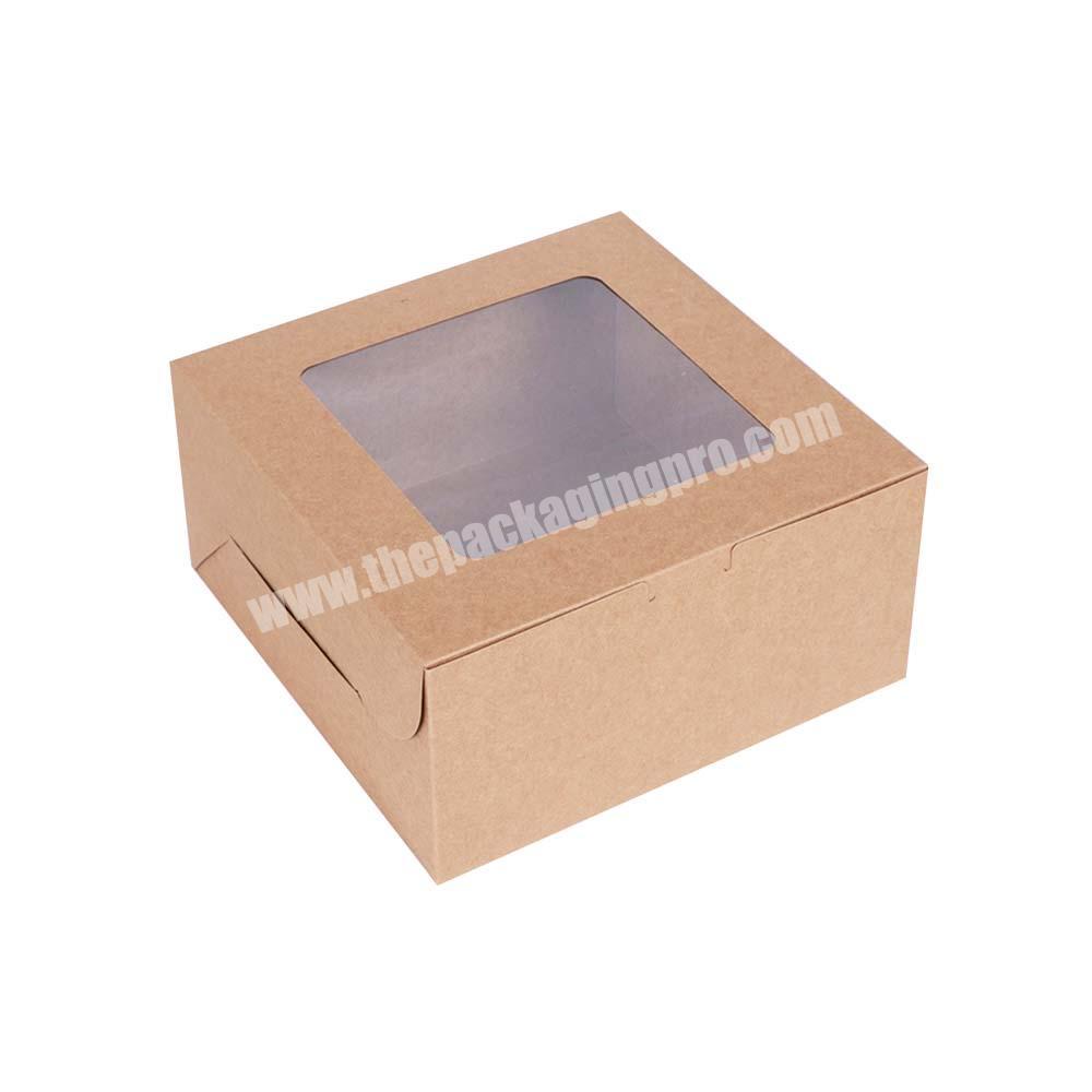 Factory Wholesale Cardboard Cake Packaging Boxes Macaroon Pastry Paper Packaging Box Paper Cake Boxes