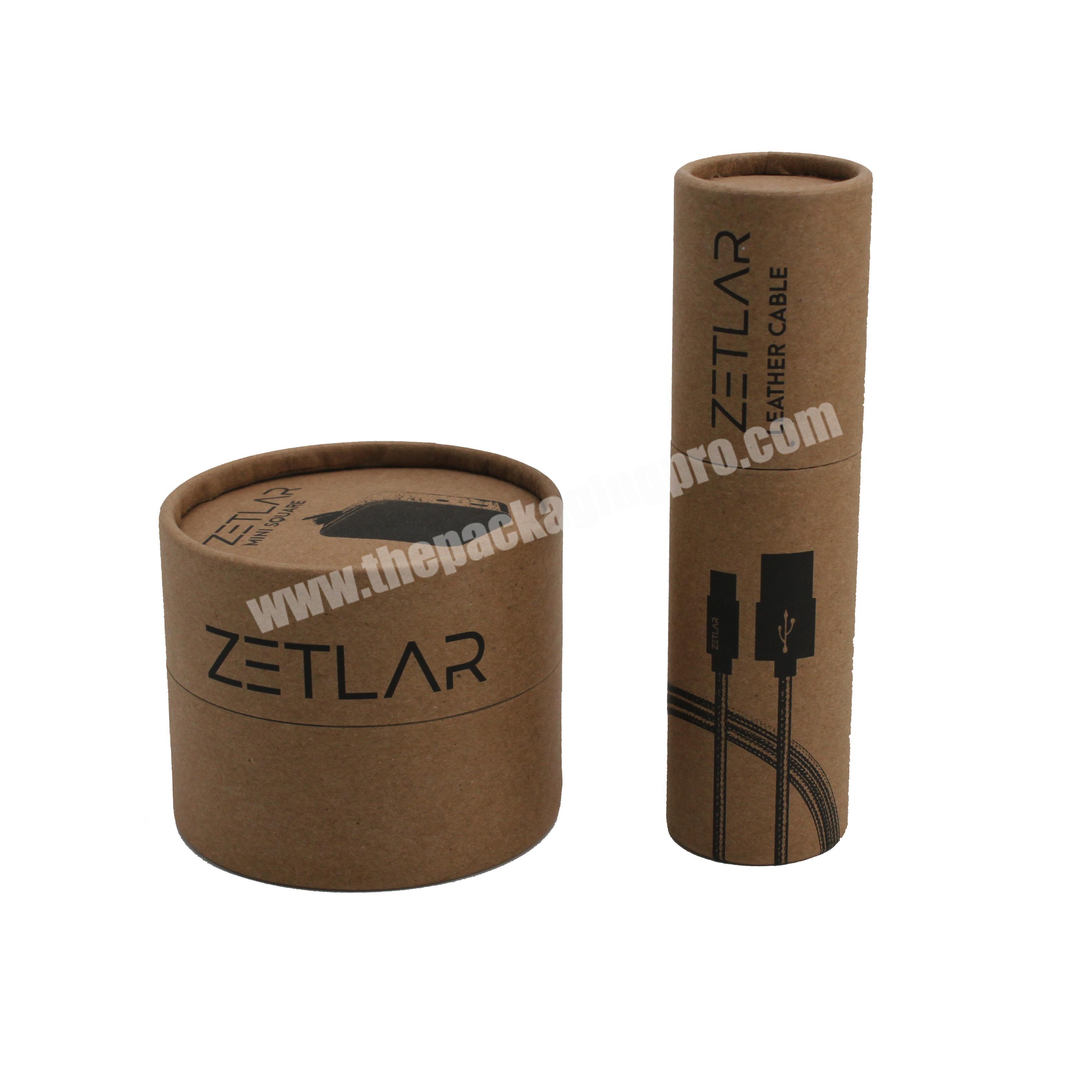 Factory price custom printed kraft paper tube for tea  cosmetic wire