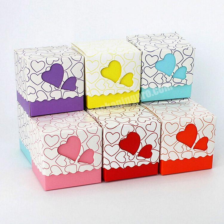Free design custom candy packaging box with window