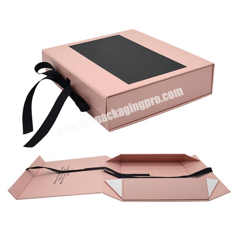 Free sample bulk order customized brand cosmetic folding gift packaging paper box boxes magnetic with satin  inserts