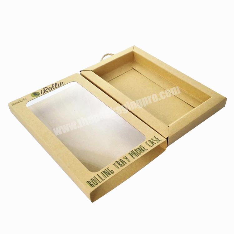 Free stocked sample custom kraft paper tempered glass phone screen packaging box