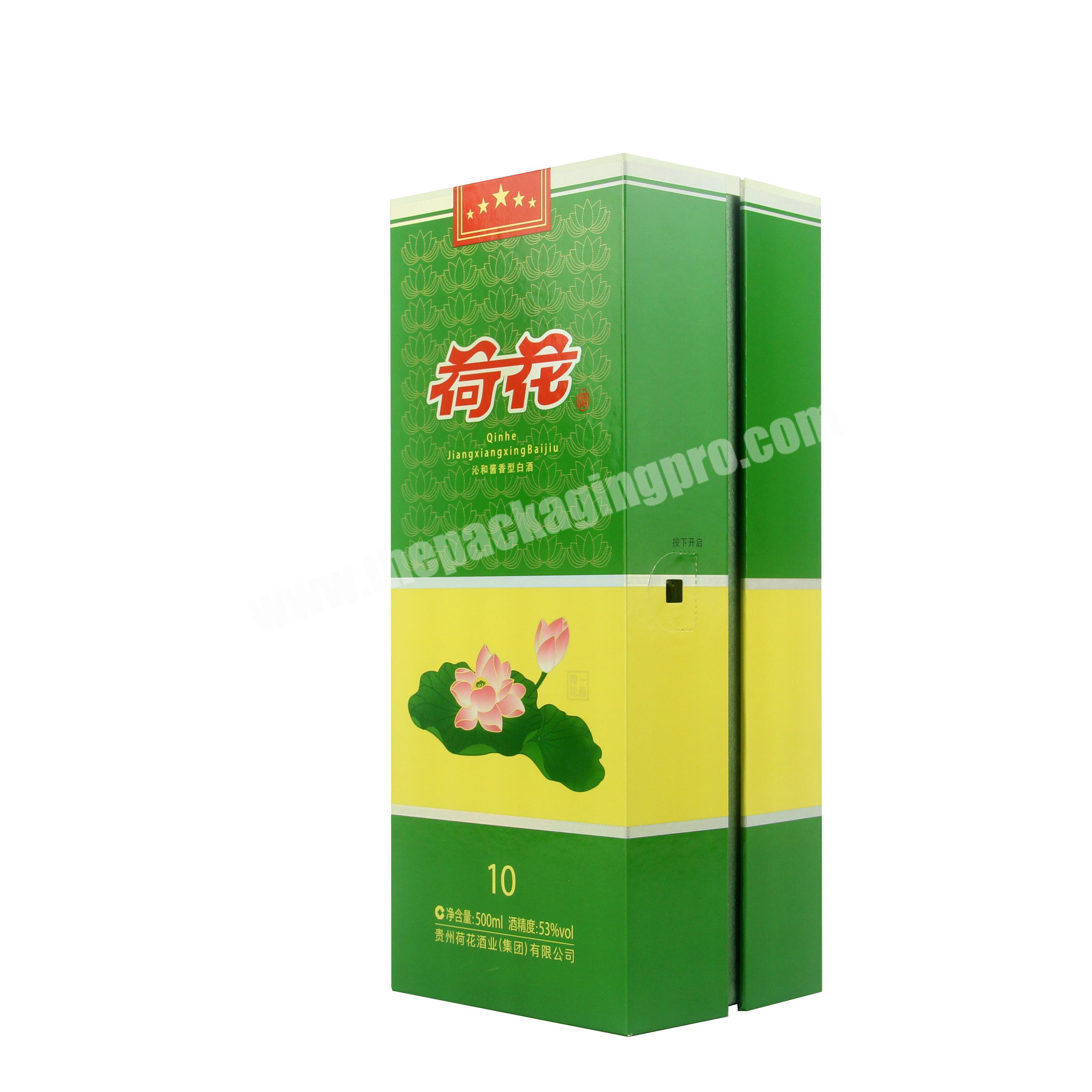 Gift box for wine recyclable premium cardboard wine box packaging with cartons