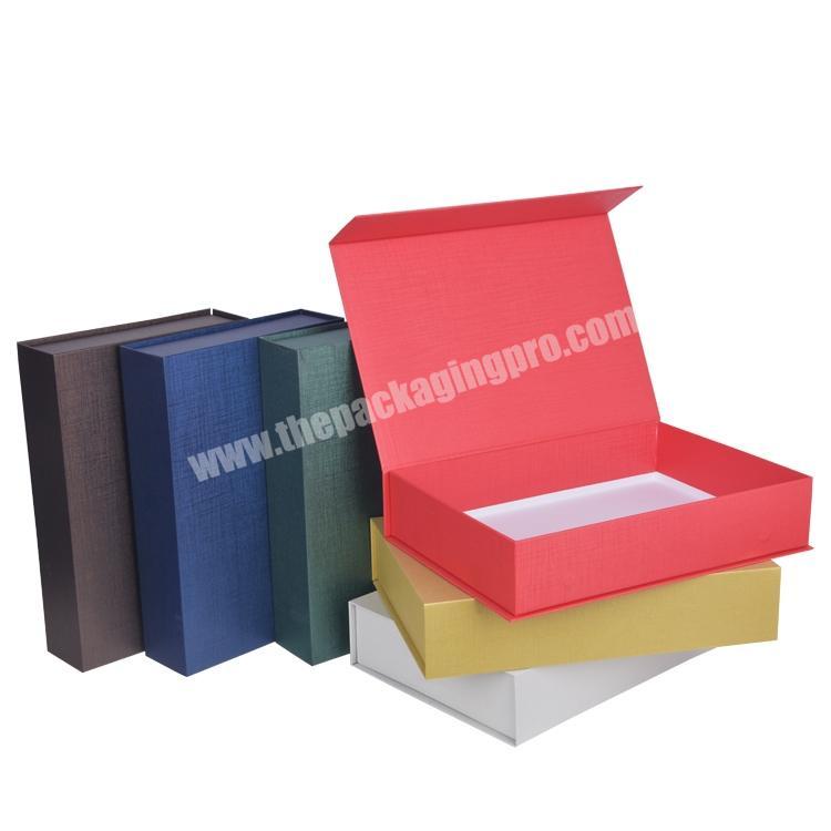 High Quality Creative Simple Rigid Packaging Box Book Shape Box For Gift