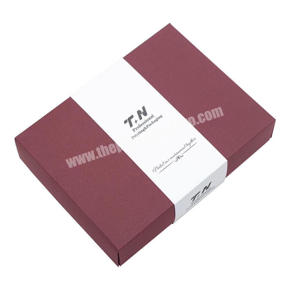 High Quality Fancy Boxes Retail Packaging Paperboard Lid And Base Folding Paper Box For ClothingGifts Packaging