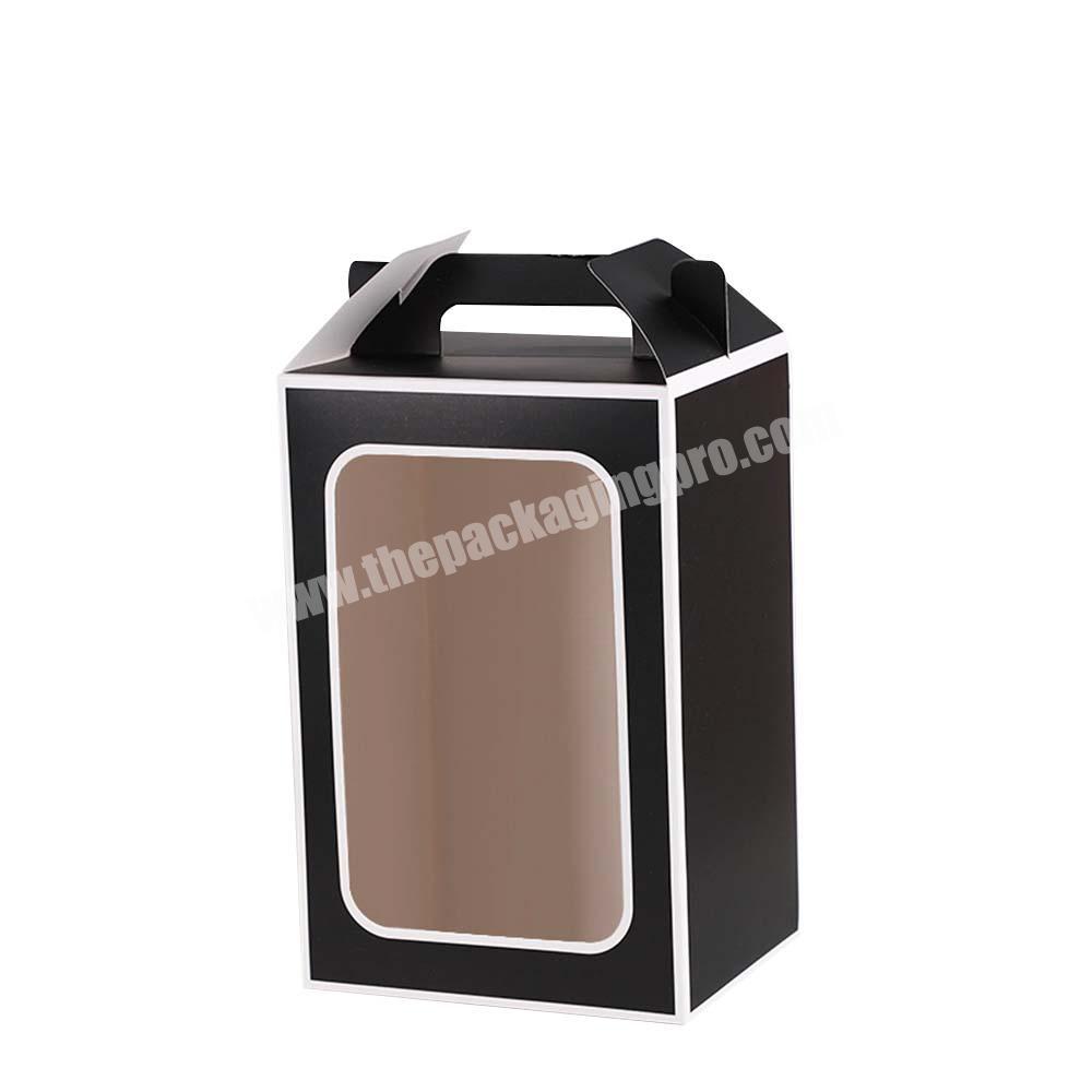High Quality Manufacture Natural Kraft With PVC Clear Display Windows Custom Size Packaging Boxes