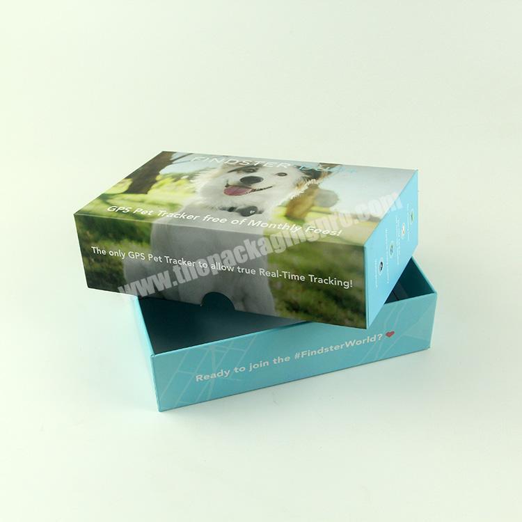 High quality custom made color print luxury thick gift paper box lid and base box with custom logo