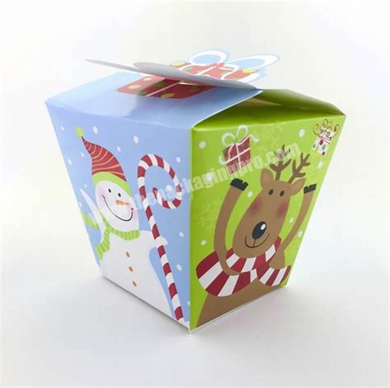 KINSUN 100% manufacturer cheap price Customized red green Christmas gift box custom Printed Christmas Packaging Boxes