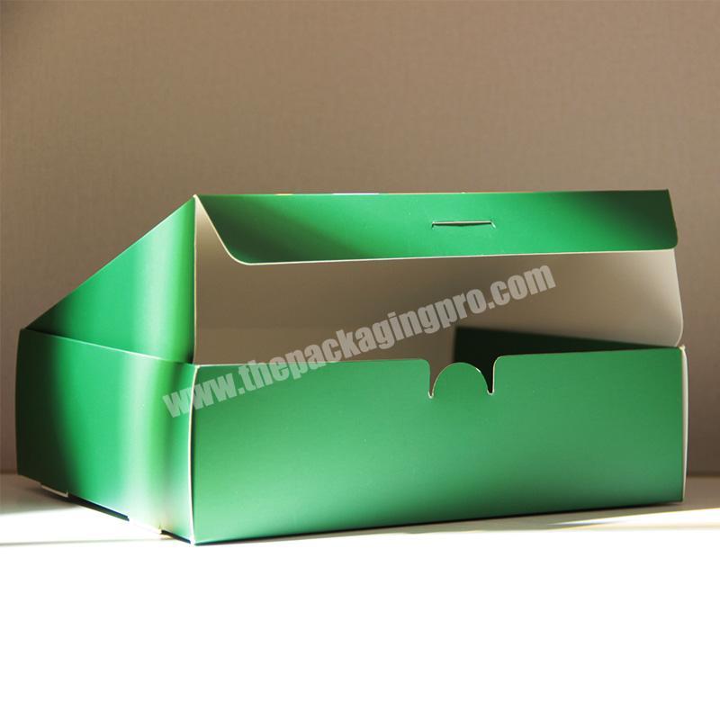 KINSUN Custom Wholesale Luxury Christmas Chocolate Cardboard Paper Gift Boxes Transparent Tall Cake Folding Gift Packaging Box
