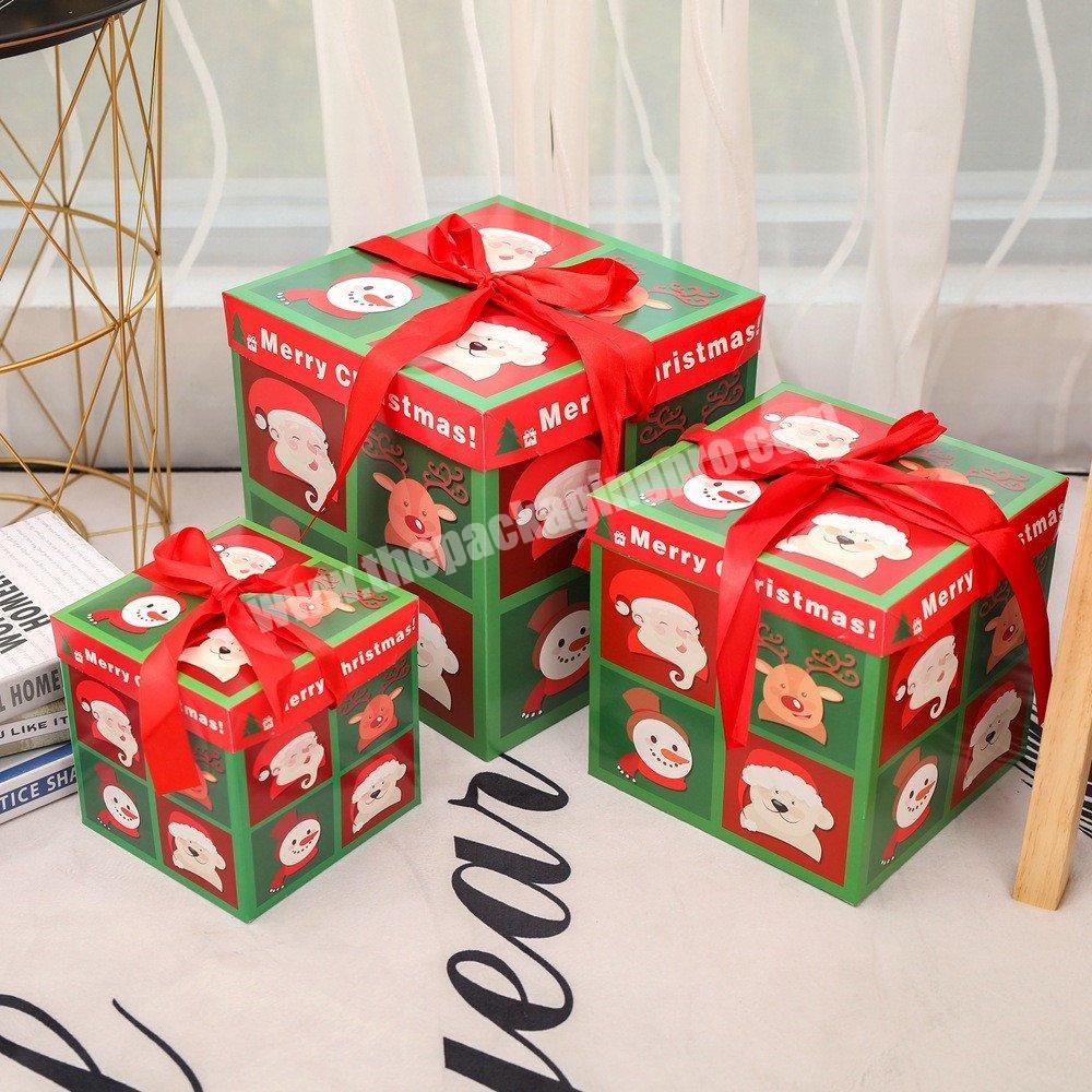 KINSUN Free sample luxury custom printed Christmas cracker packaging gift box