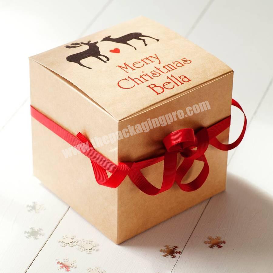 KINSUN Manufacturer  Cheap Custom Christmas  Packaging Shipping Folding Packing Recycled  Design mailer Cookie Carton  box