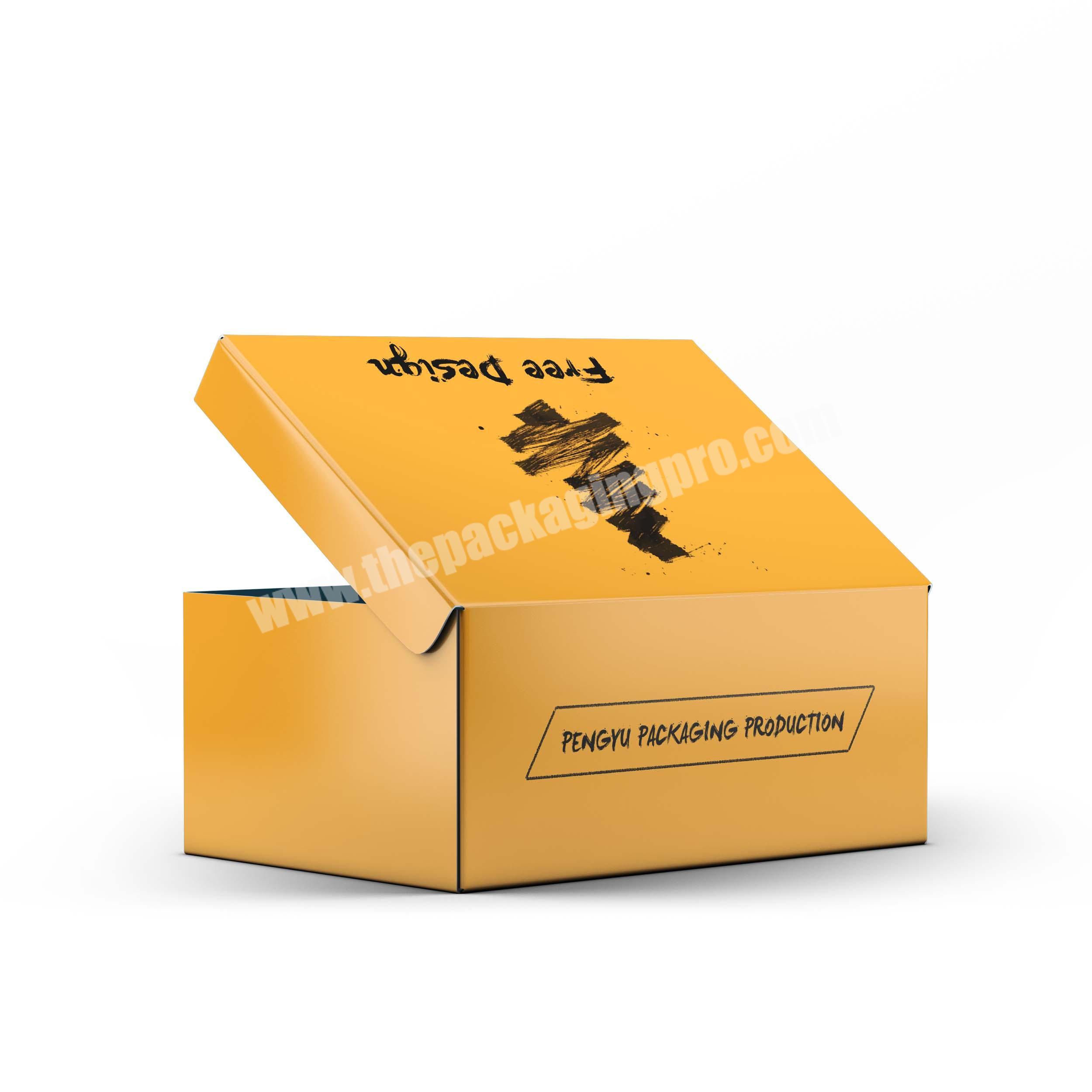 custom Low MOQ thick mailer box wholesale custom corrugated carton modern novel design shipping box 