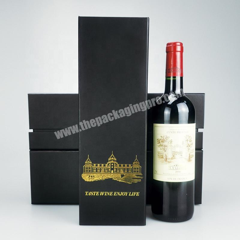 Luxury 33X11X10.5 Cm Magnet Whisky Box Custom Premium Wine Fold Boxes Packaging