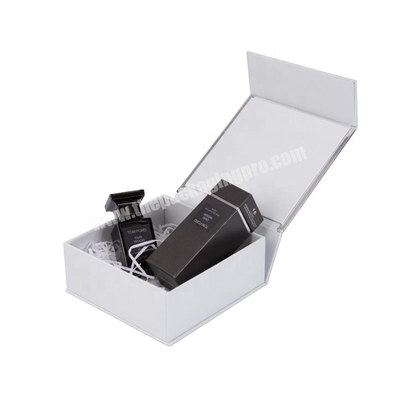 high quality perfume box beauty magnet gift cardboard rigid perfume gift set empty box custom logo printing