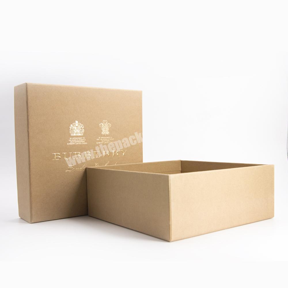 Manufacturers Recyclable craft paper jewelry brown  square box with lid