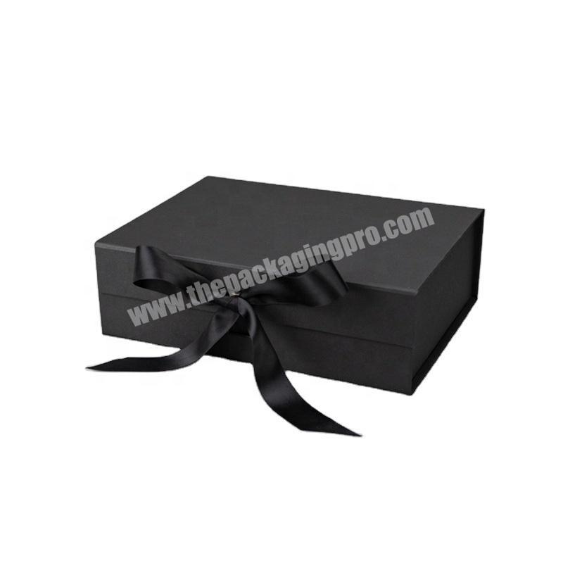 New Arrival Fo Simple Elegant Folding Cardboard Magnetic Box Paper Wedding Gift Sets Box Packaging