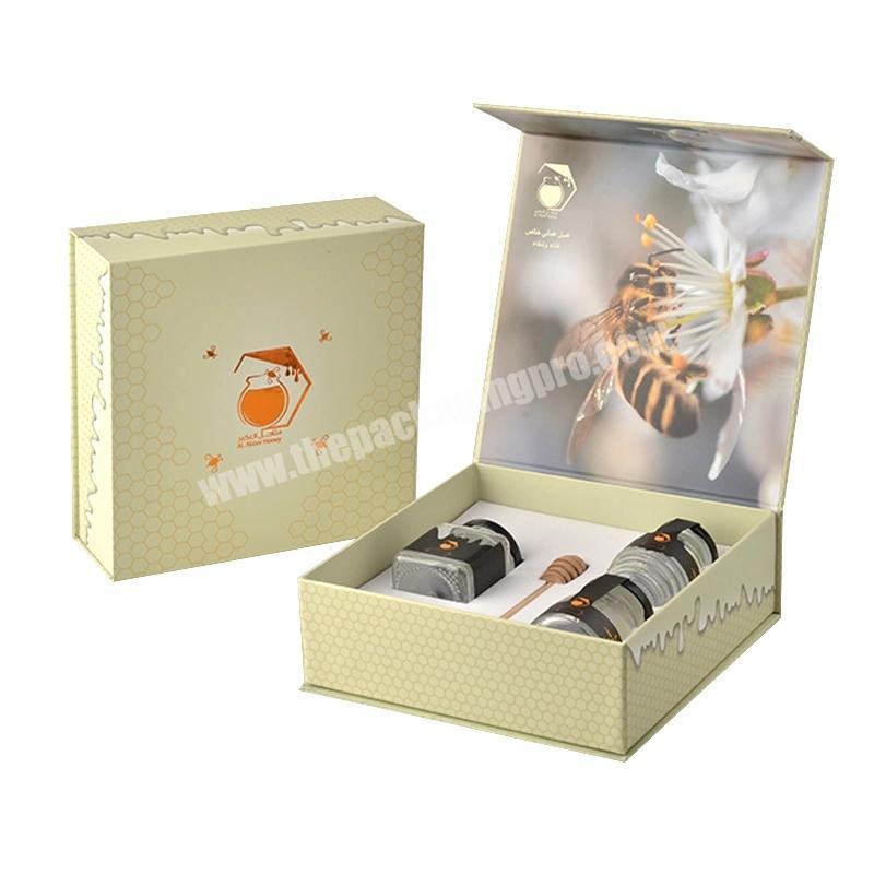 Osmo Custom Printed Luxury Magnetic Foldable Cardboard Honey Jar Bottle Gift Set Packaging Paper Boxes