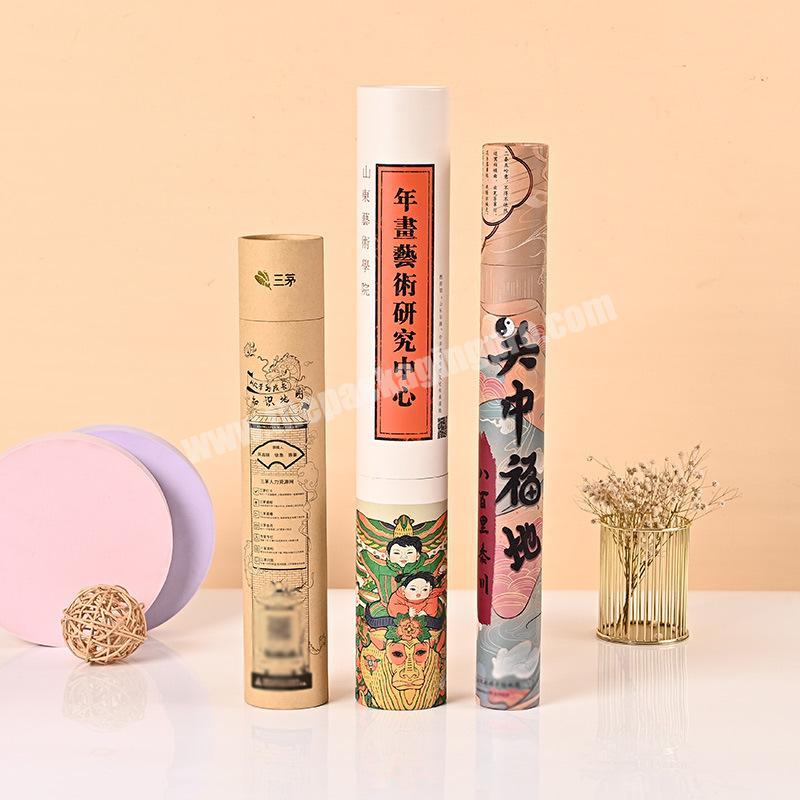 Osmo Custom Printing Round Craft Cardboard Containers Slim Long Kraft Paper Tube 15ml 30ml Perfume Bottle Packaging